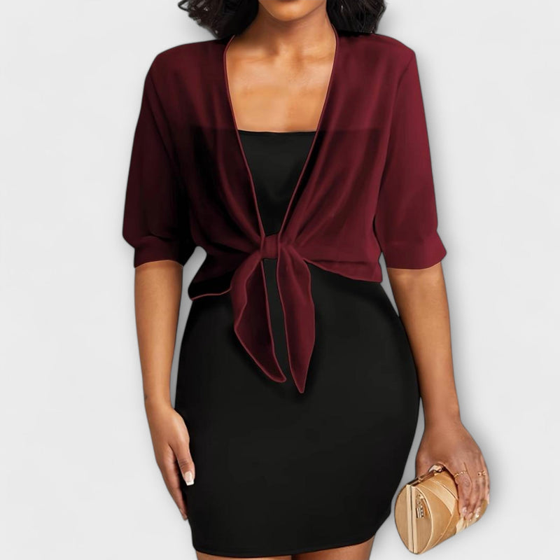 Olivia - Blouse met Open Voorzijde