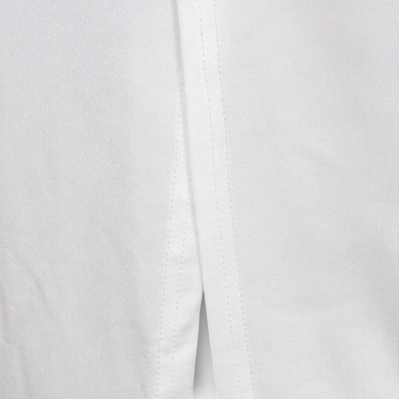 Selah - Witte Lange Mouwen Jurk met Taille Cut-out en Strass Accenten