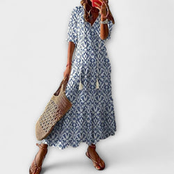 Anna – Vrouwen Bohemian Zomerjurk met Vloeiende Silhouet