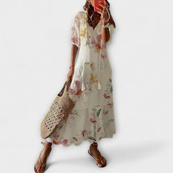 Anna – Vrouwen Bohemian Zomerjurk met Vloeiende Silhouet