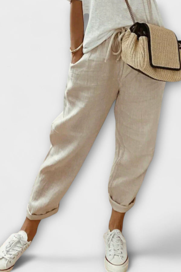 Bibi - Modieuze en Casual Linnen Broek