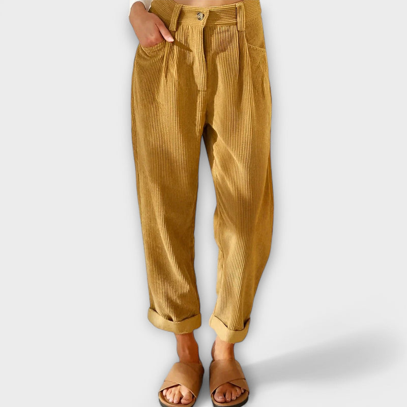 Jana - Moderne Corduroy Broek