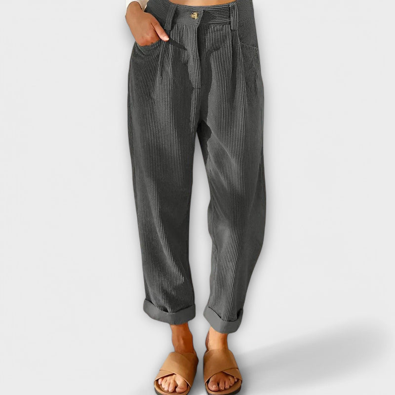 Jana - Moderne Corduroy Broek
