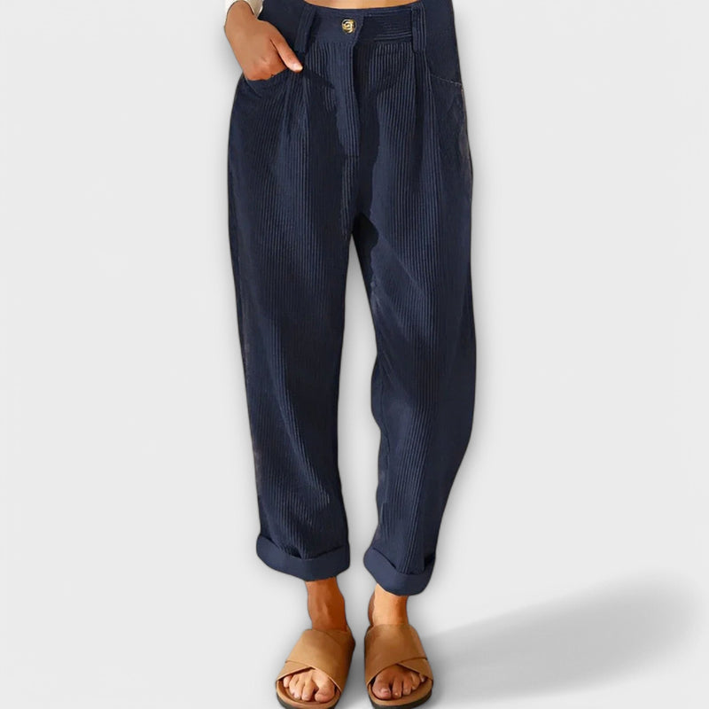 Jana - Moderne Corduroy Broek