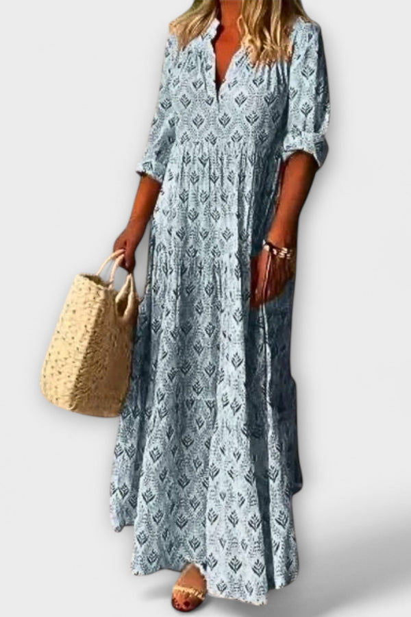 Sera - Stijlvolle en Comfortabele Lente Maxi Jurk