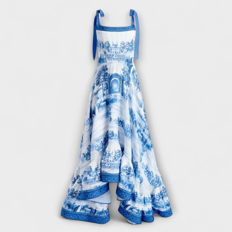 Lucia - Charmante Bloemen Maxi Jurk