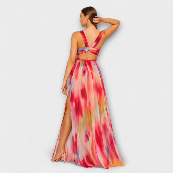 Freya - Geschilderde Maxi Jurk