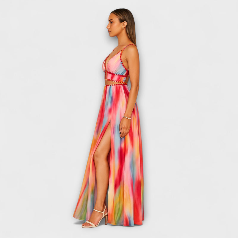 Freya - Geschilderde Maxi Jurk