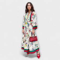 Oriana - Maxi Jurk met Bloemenprint