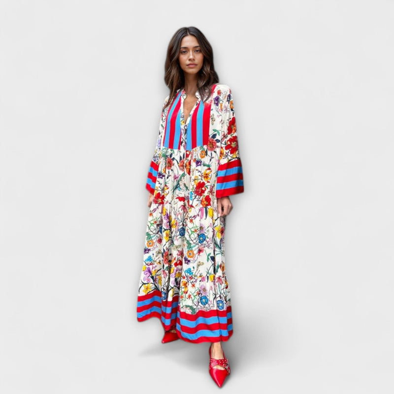 Oriana - Maxi Jurk met Bloemenprint