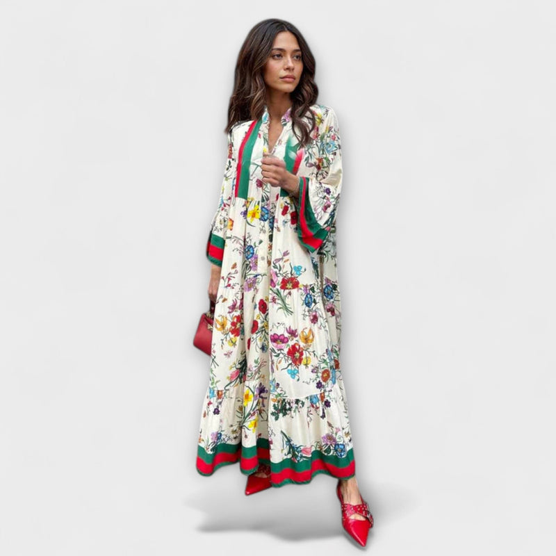 Oriana - Maxi Jurk met Bloemenprint