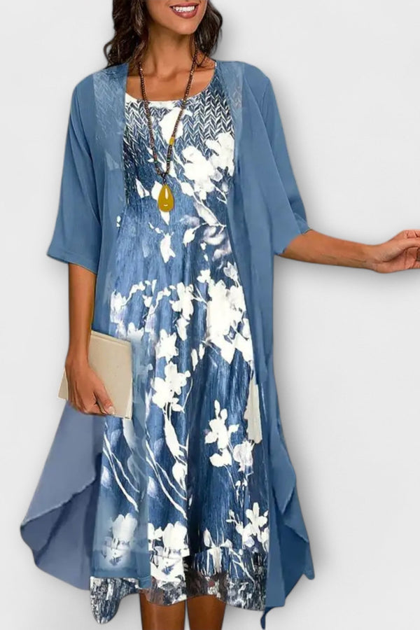 Sussie - Stijlvolle Cardigan Midi Jurk