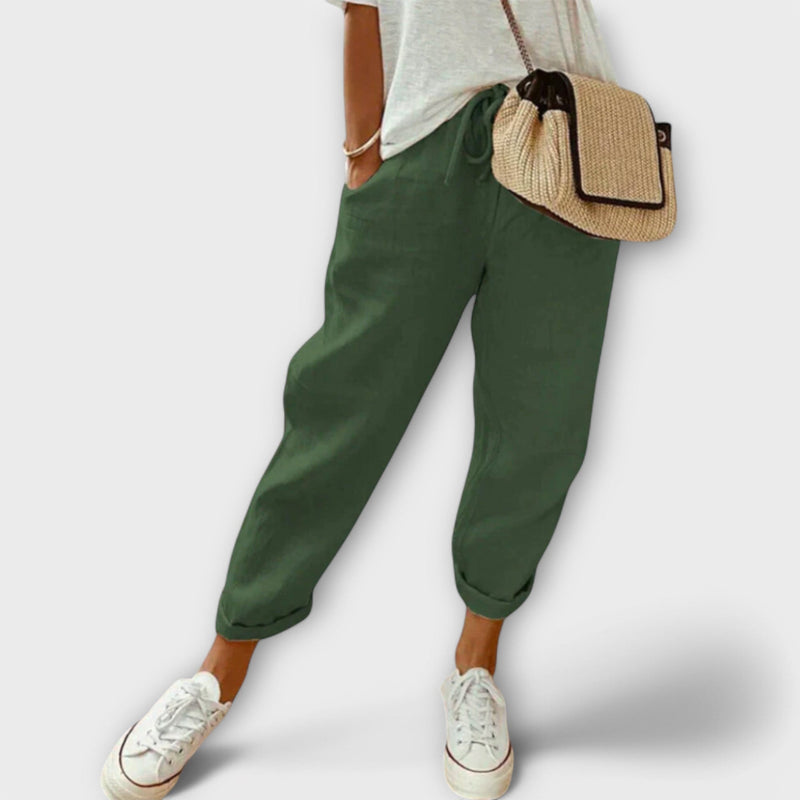 Bibi - Modieuze en Casual Linnen Broek
