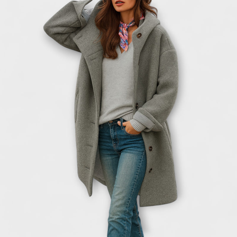 Freja – Comfortabele halflange jas