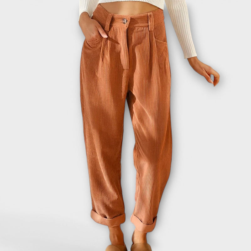 Jana - Moderne Corduroy Broek