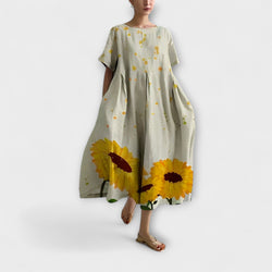 Fleur – Luchtige Bloemenprint Jurk