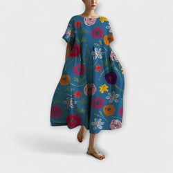 Lilou – Elegante Lange Viscose Jurk
