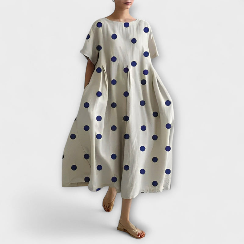 Daisy - Vintage-geïnspireerde Losse Maxi-jurk met Grote Swing Ontwerp