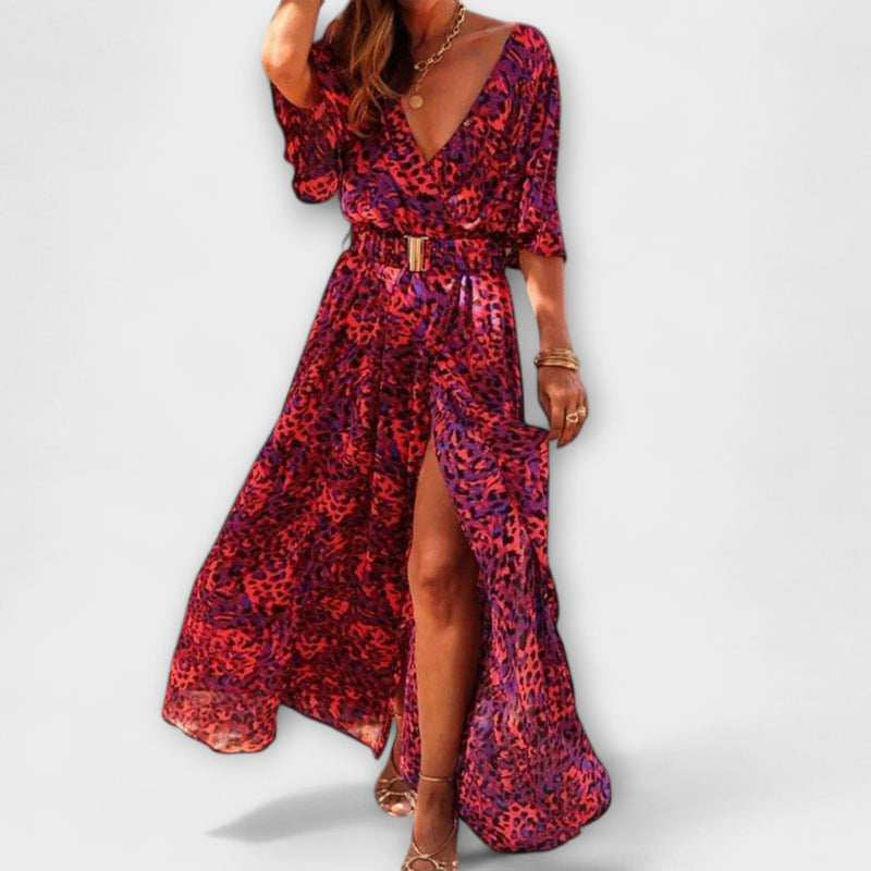 Sabrina - Lange Boho Stijl Zomerjurk