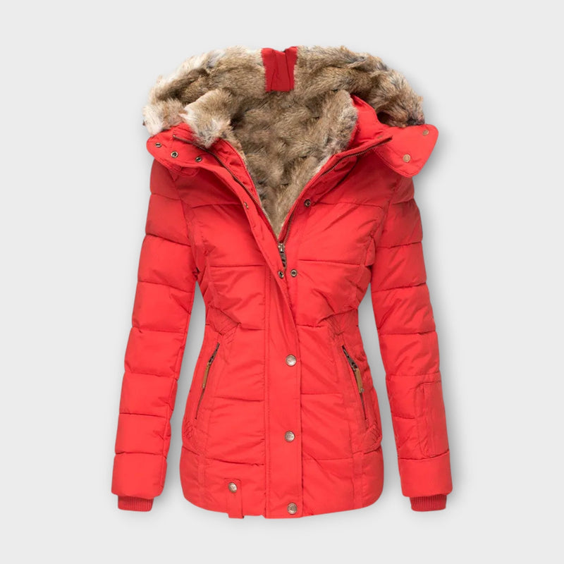 Emine - Gezellige Faux Fur Gevoerde Jas