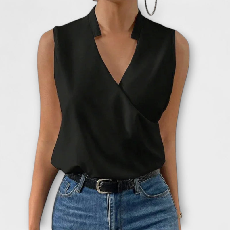 Zachte Zomer Top met V-Hals