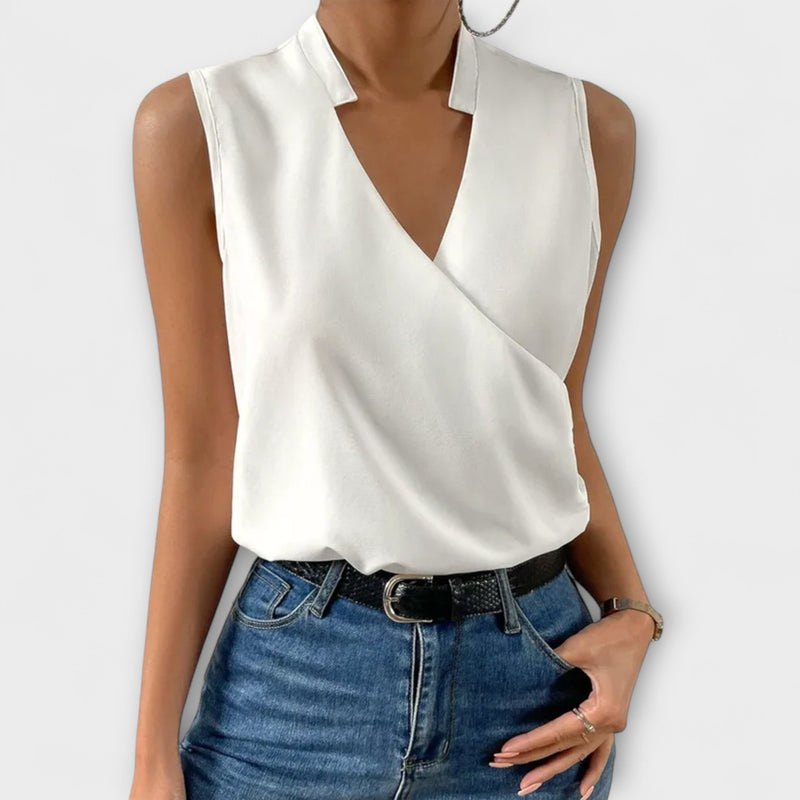 Zachte Zomer Top met V-Hals