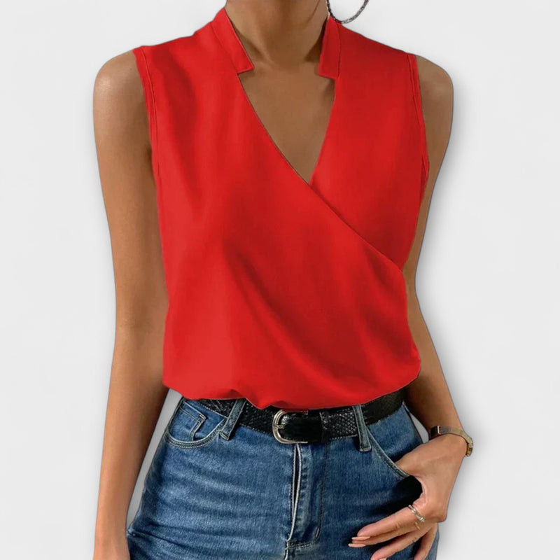 Zachte Zomer Top met V-Hals