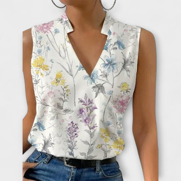 Zachte Zomer Top met V-Hals