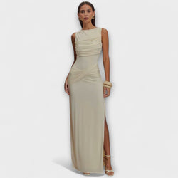 Rieke - Stijlvolle Maxi Jurk met Hoge Splits