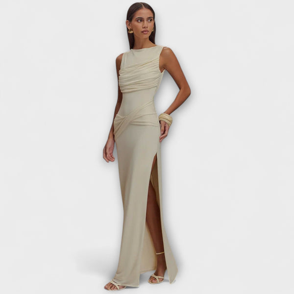 Rieke - Stijlvolle Maxi Jurk met Hoge Splits