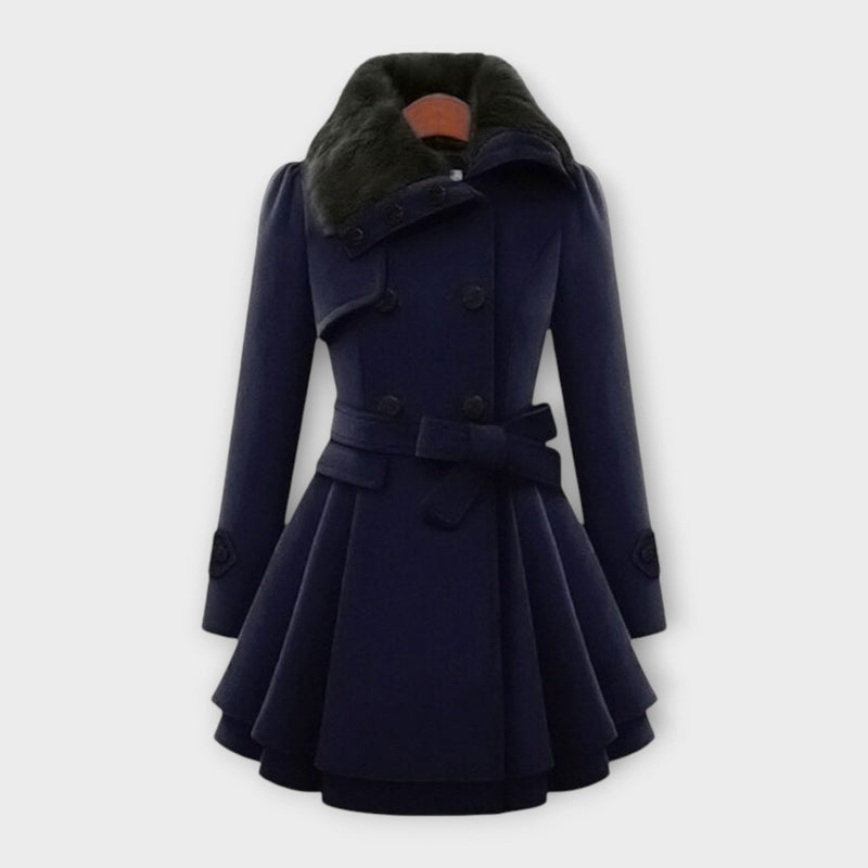 Emma - Elegante Jas met Nepbont Kraag