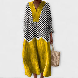 Julia - Elegante Jurk met Geometrisch Ontwerp