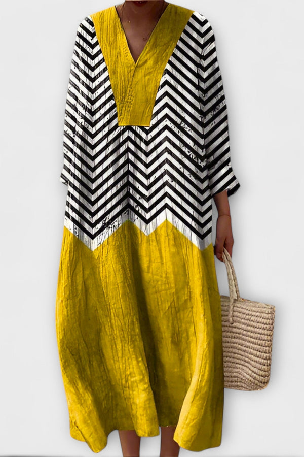 Julia - Elegante Jurk met Geometrisch Ontwerp