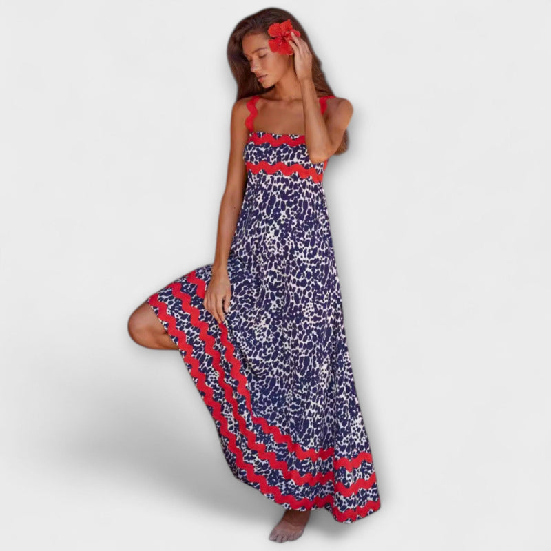 Jovie - Mouwloze Losse Jurk met Bloemenprint