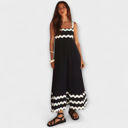 Jovie - Mouwloze Losse Jurk met Bloemenprint