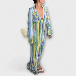 Elina – Maxi Jurk met V-Hals en Vakantie Flair