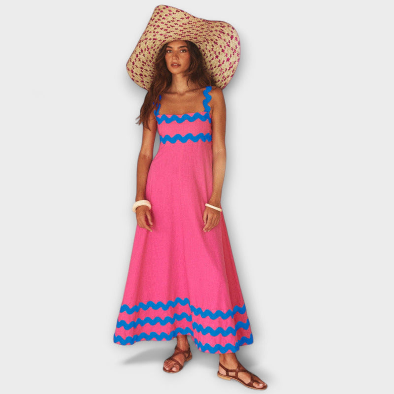 Jovie - Mouwloze Losse Jurk met Bloemenprint