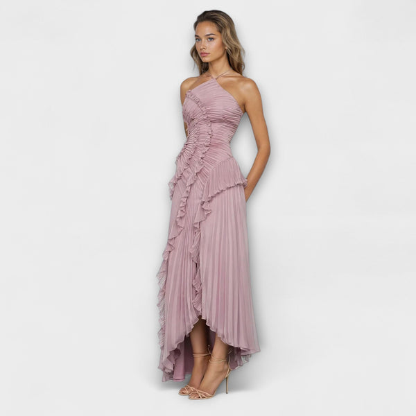 Elisia - Elegante Mouwloze Lange Jurk