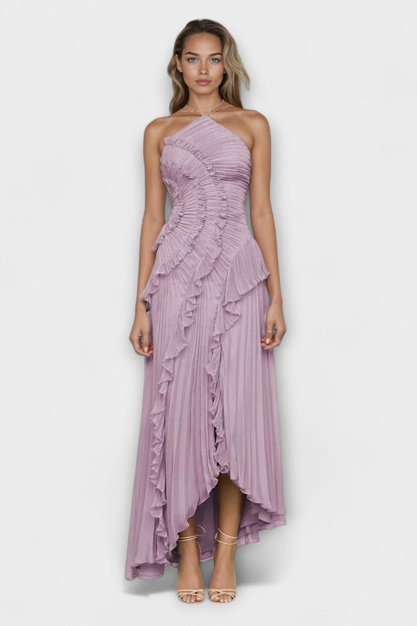 Elisia - Elegante Mouwloze Lange Jurk