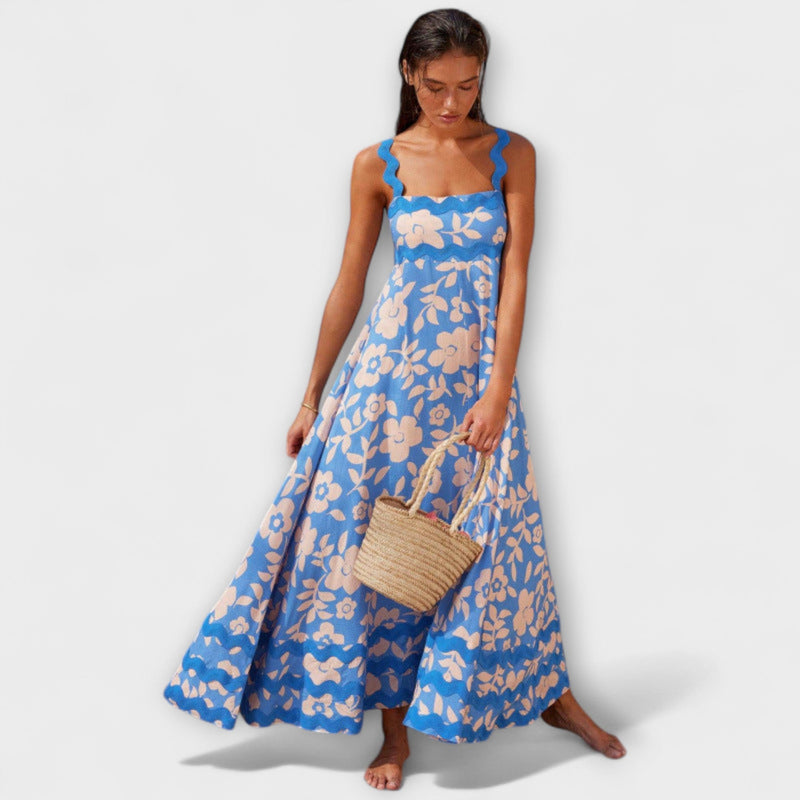 Jovie - Mouwloze Losse Jurk met Bloemenprint