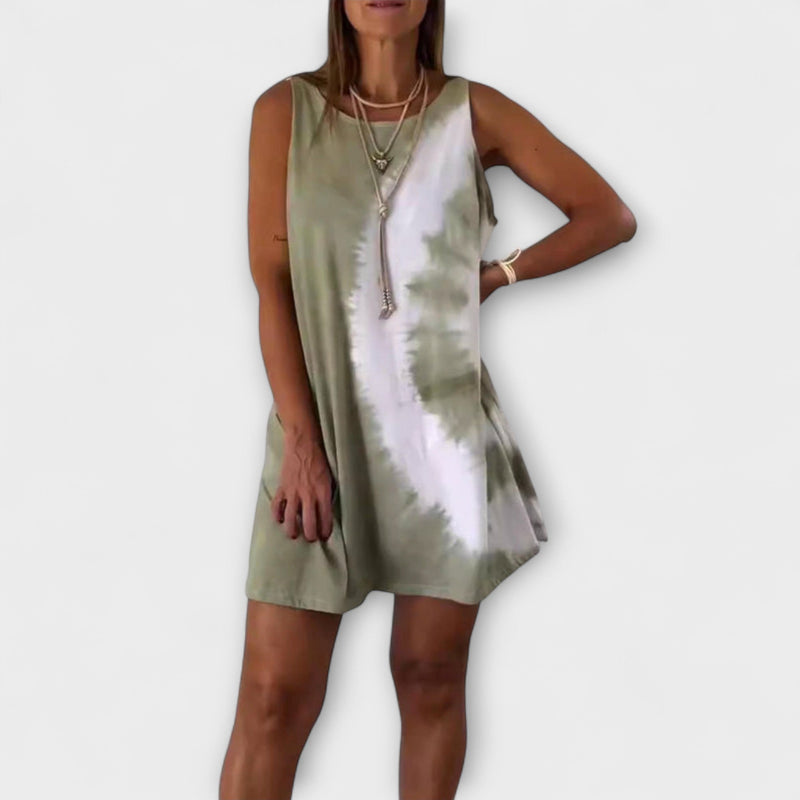 Josie - Mini Jurk met Gradient Tie-Dye Ontwerp