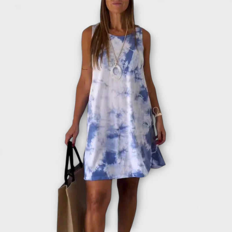 Josie - Mini Jurk met Gradient Tie-Dye Ontwerp