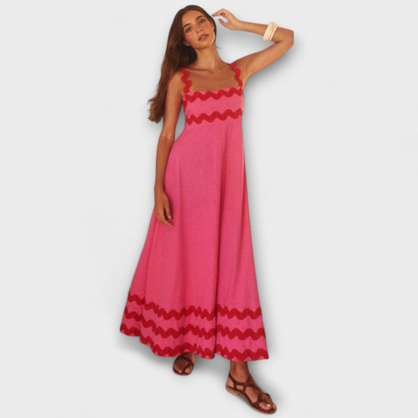 Jovie - Mouwloze Losse Jurk met Bloemenprint