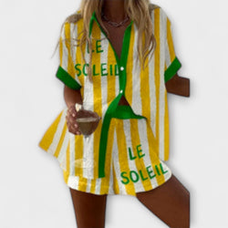 Halora - Chic Gele Linnen Voel