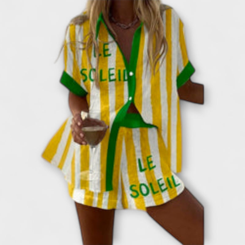 Halora - Chic Gele Linnen Voel