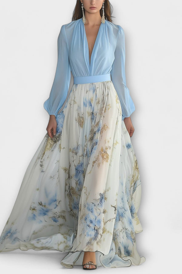 Harper - Bloemen Maxi Jurk