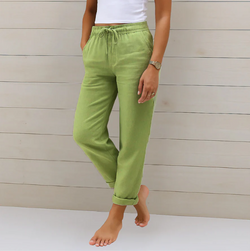 Stacy - Lichte Linnen Broek