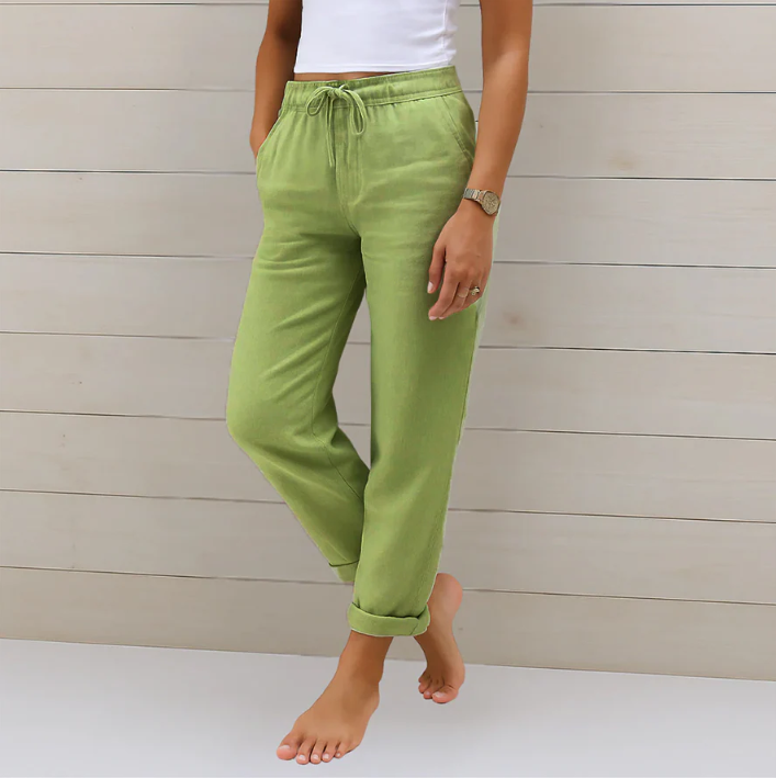 Stacy - Lichte Linnen Broek