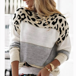 Cheyenne - Casual Sweater met Luipaardontwerp