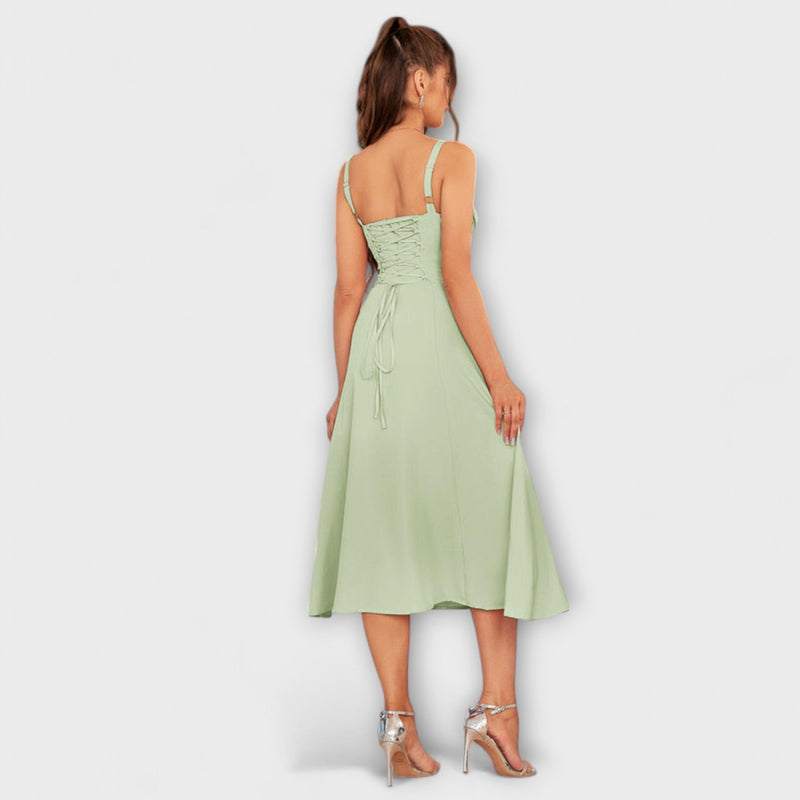 Hoop - Ruffled Top Jurk met Split Detail